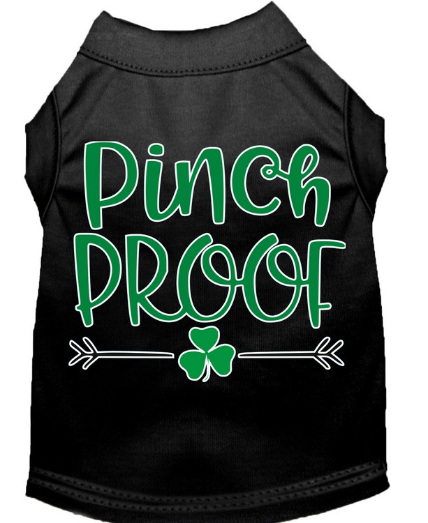 Pinch Proof Screen Print Dog Shirt Black XXL